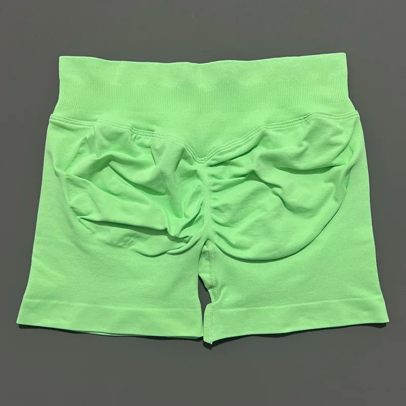 VYRENA Push-Up Shorts — High-Waist Butt Lift Gym Shorts