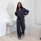 VYRENA Hooded Cardigan Set — Women's 2-Piece Zip Lounge Set