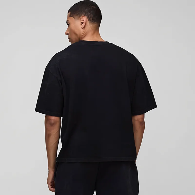 VYRENA Men's Boxy Tee — Dropped Shoulder Heavyweight Sports T-Shirt