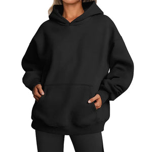 Vyrena Fleece Oversized Hoodie Warm Pullover