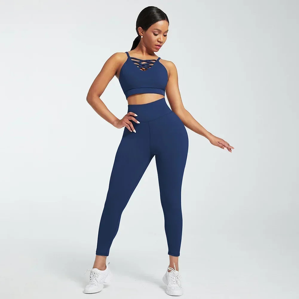 VYRENA Studio Hoodie Set — 3-Piece Women's Gym Tracksuit