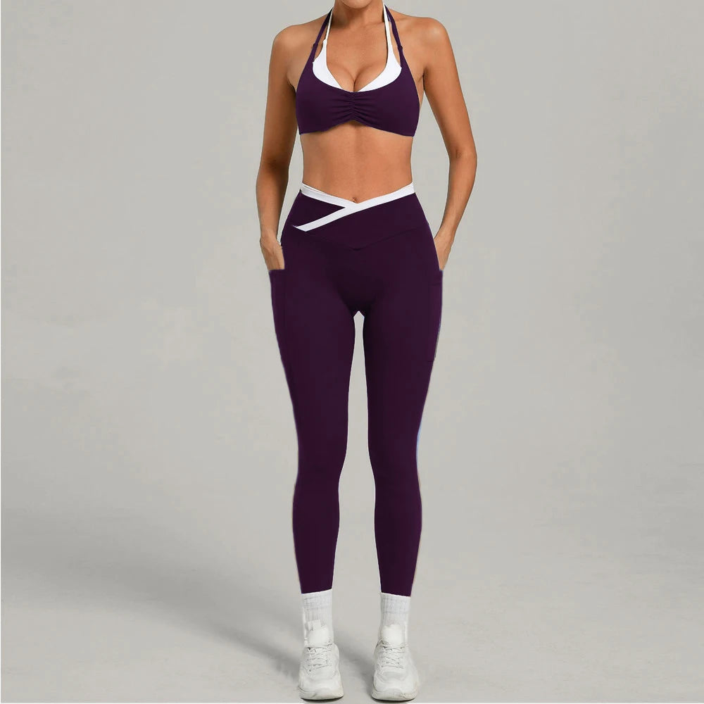 VYRENA Gym Tracksuit — 2-Piece Sports Bra & High-Waist Leggings