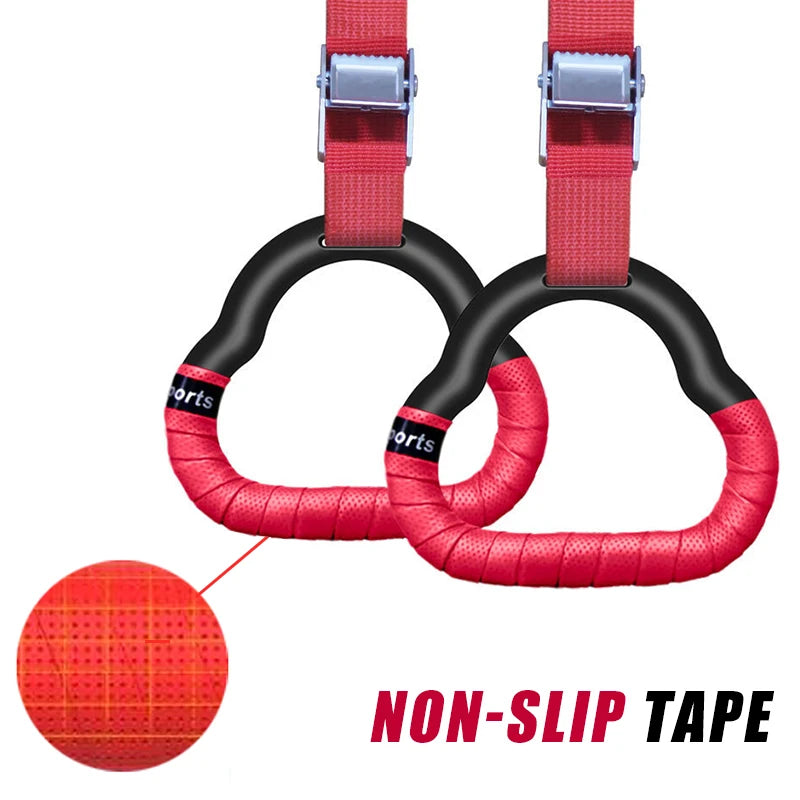 Gymnastic Rings with Adjustable Straps - Pull-Up & Bodyweight Training