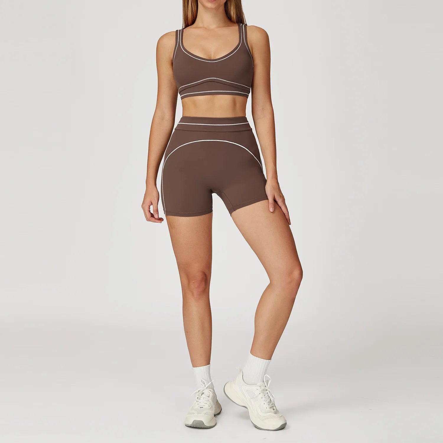 VYRENA Fitness Yoga Set — 2-Piece Push-Up Bra & Leggings