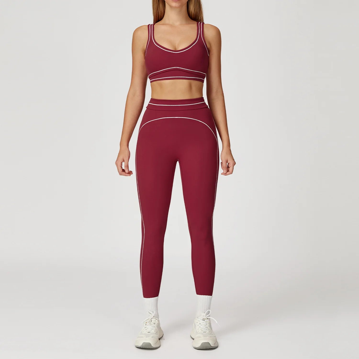 VYRENA Fitness Yoga Set — 2-Piece Push-Up Bra & Leggings
