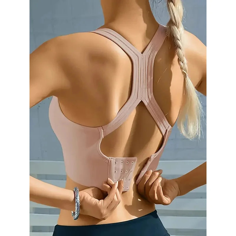 Women's Push-Up Yoga Bra - Seamless Breathable Gym Tank Top