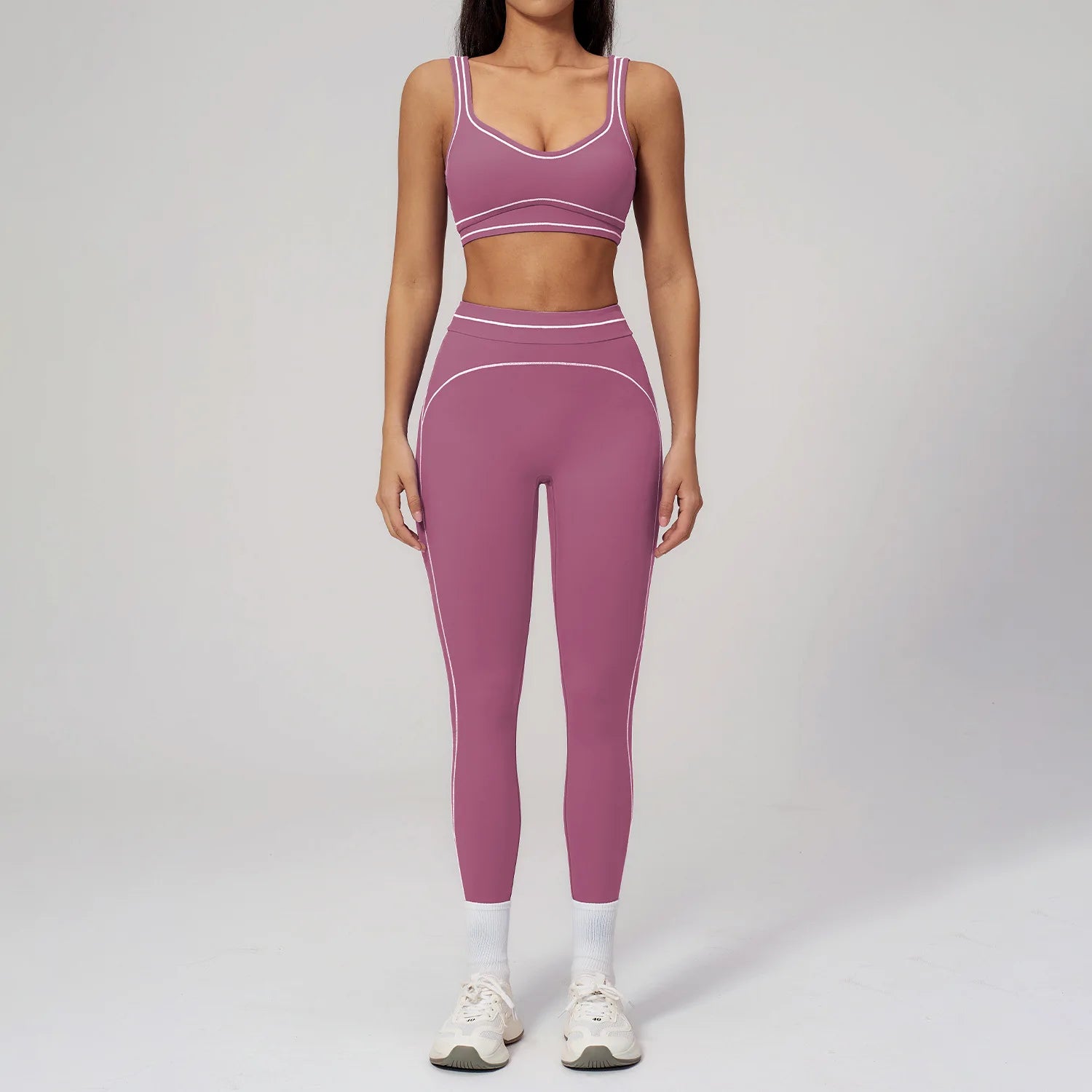 VYRENA Fitness Yoga Set — 2-Piece Push-Up Bra & Leggings