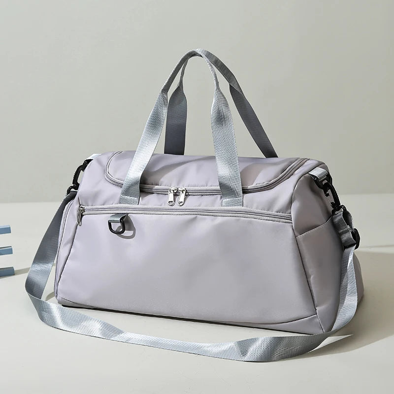 Gym Duffel Bag with Wet/Dry Compartment - Training Bag for Women & Men