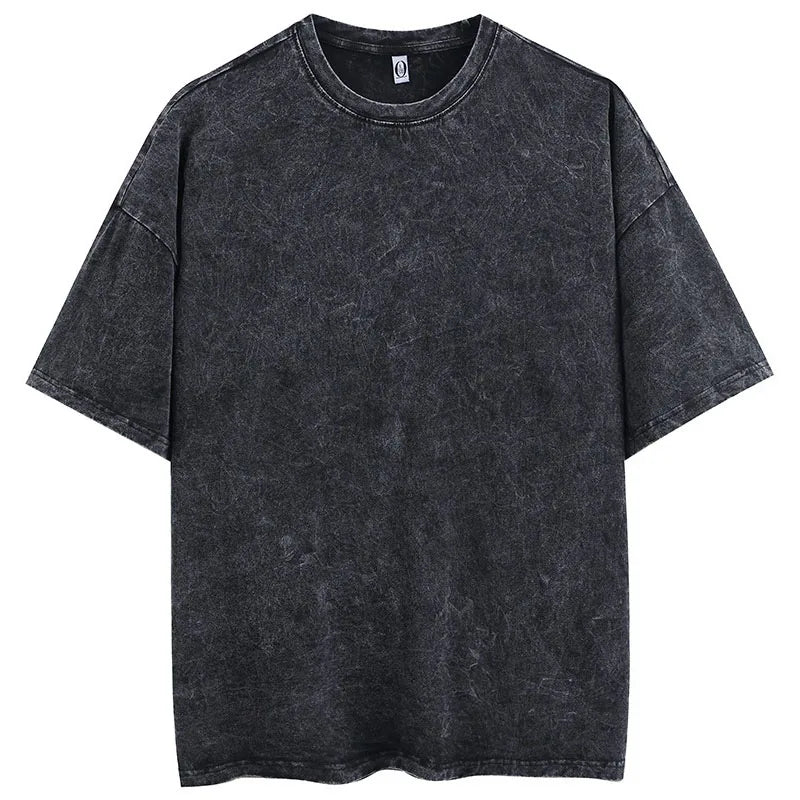 VYRENA Women's Heavyweight Tee — Acid Wash Oversized Gym T-Shirt