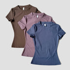 VYRENA Seamless Short Sleeve Top — Women's Gym Running T-Shirt