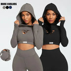VYRENA Studio Hoodie Set — 3-Piece Women's Gym Tracksuit