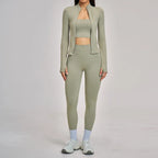 VYRENA Full-Sleeve Set — 3-Piece Long Sleeve Gym Outfit