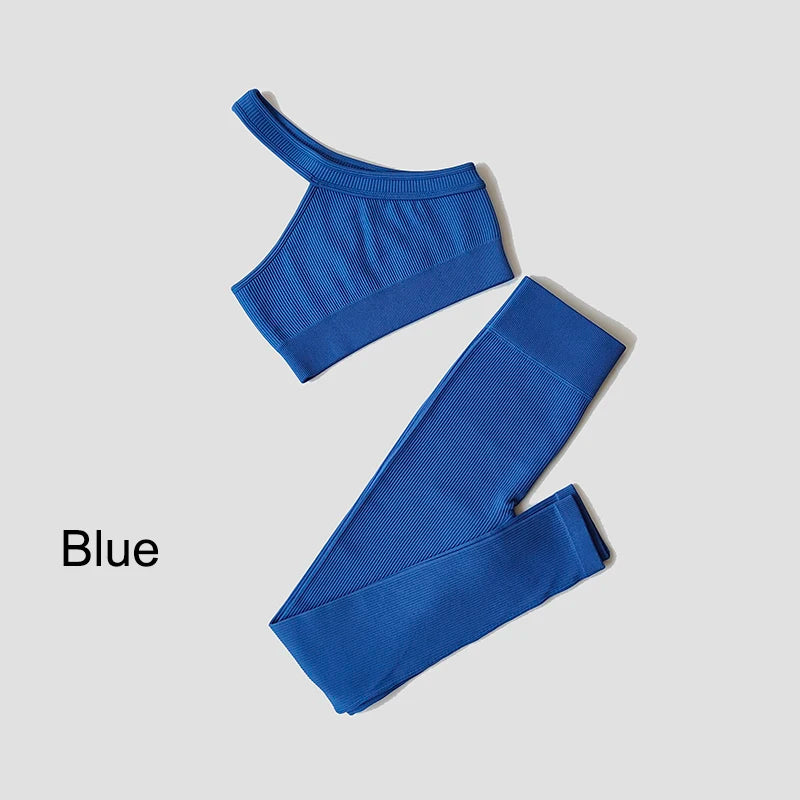 VYRENA Seamless Set — Sports Bra, Crop Top & Leggings