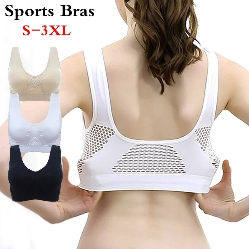 VYRENA Breathable Sports Vest — Shockproof Padded Gym Top