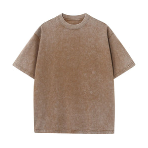 Vyrena Womens Heavyweight Tee Acid Wash