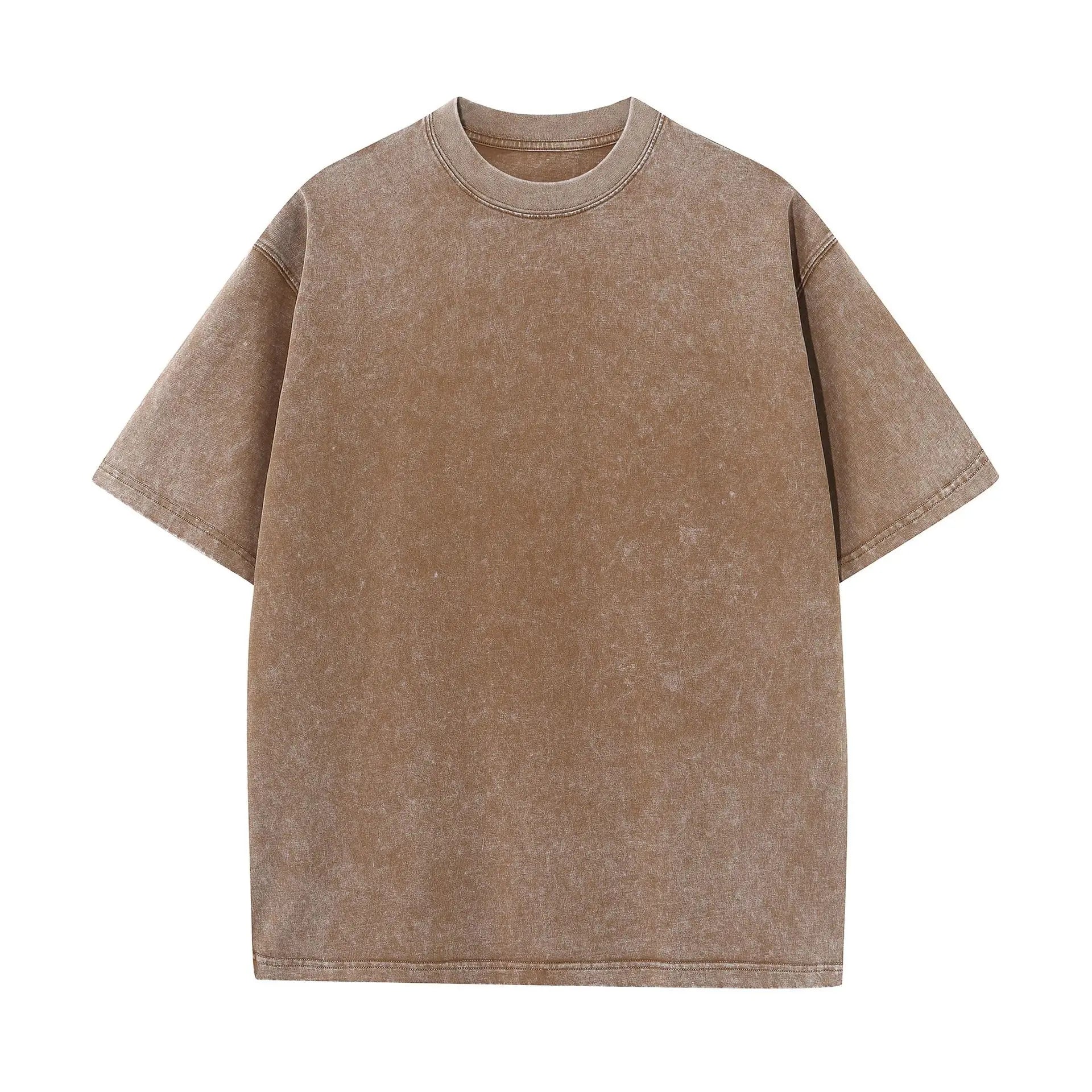 VYRENA Women's Heavyweight Tee — Acid Wash Oversized Gym T-Shirt