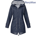 VYRENA Waterproof Hooded Windbreaker | Women's Sports Zip Jacket