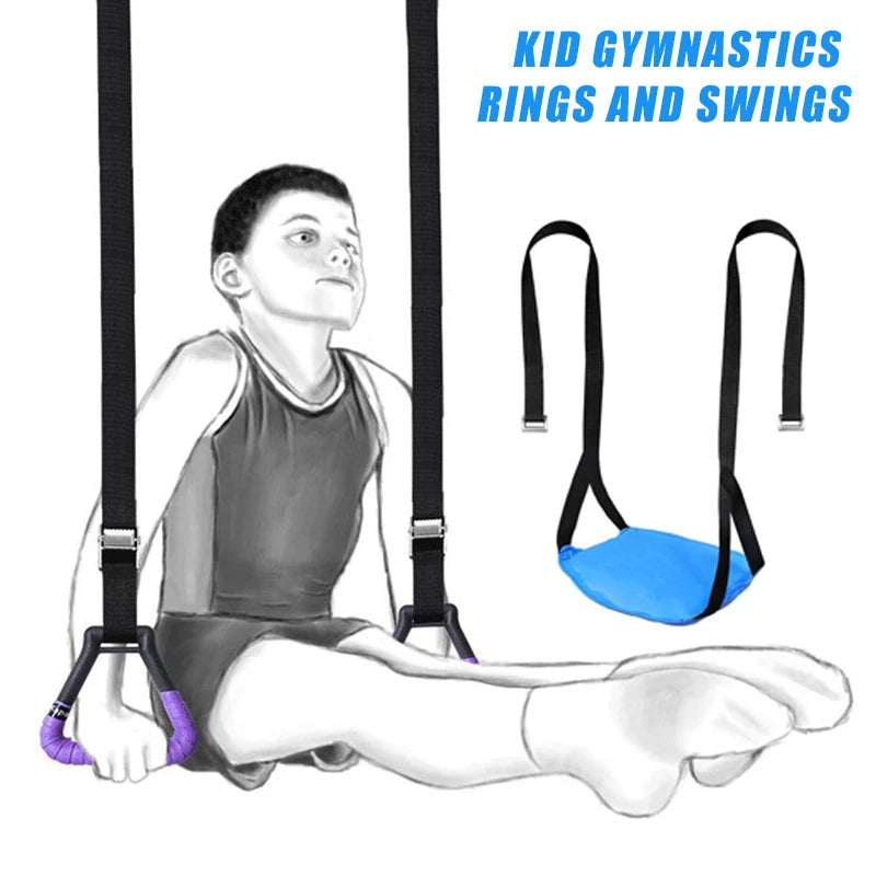 Gymnastic Rings with Adjustable Straps - Pull-Up & Bodyweight Training