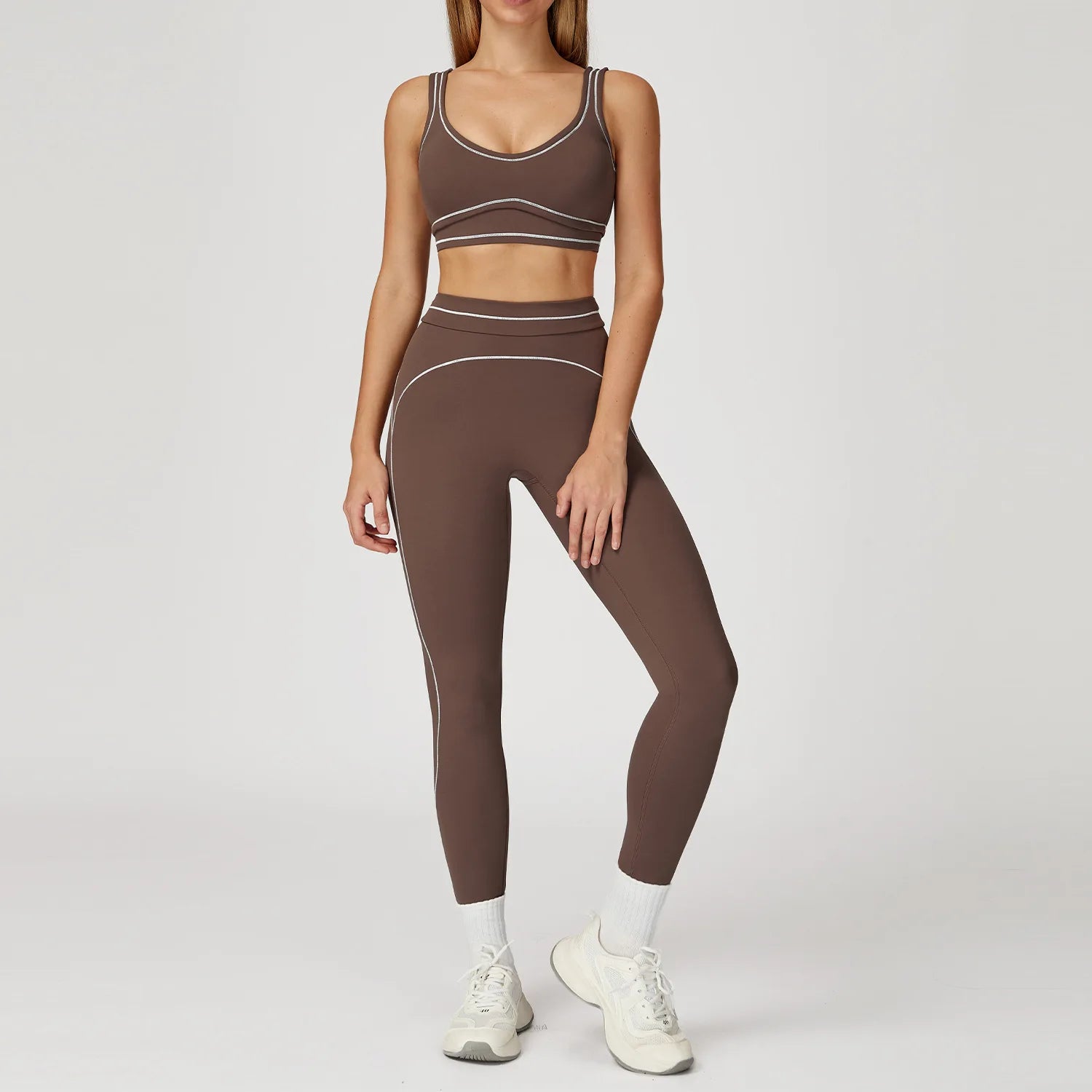 VYRENA Fitness Yoga Set — 2-Piece Push-Up Bra & Leggings