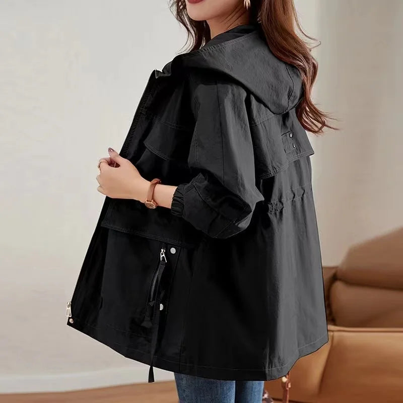 VYRENA Longline Overcoat | Women's Loose Trench Windbreaker