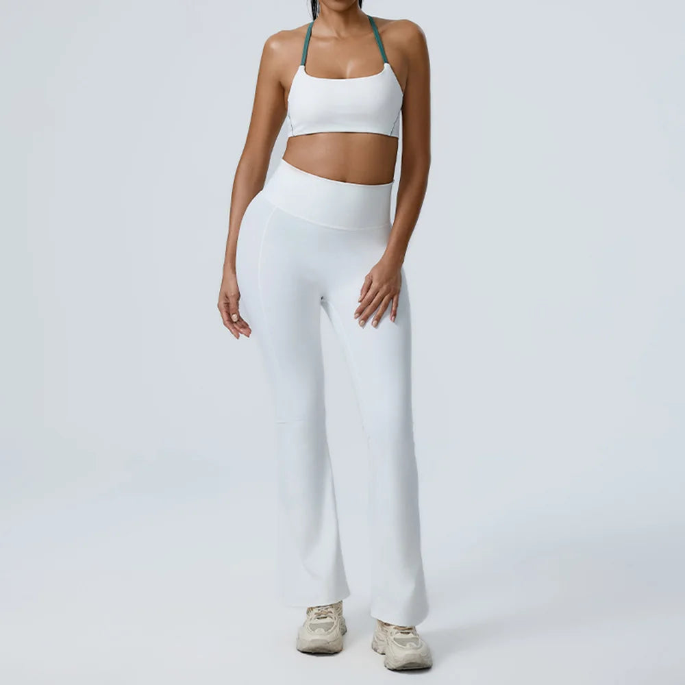 VYRENA 2-Piece Yoga Set — Sports Bra & High-Waist Shorts