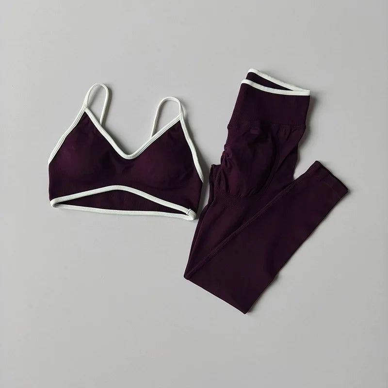 VYRENA Sisterhood Set — Strappy Sports Bra & Leggings