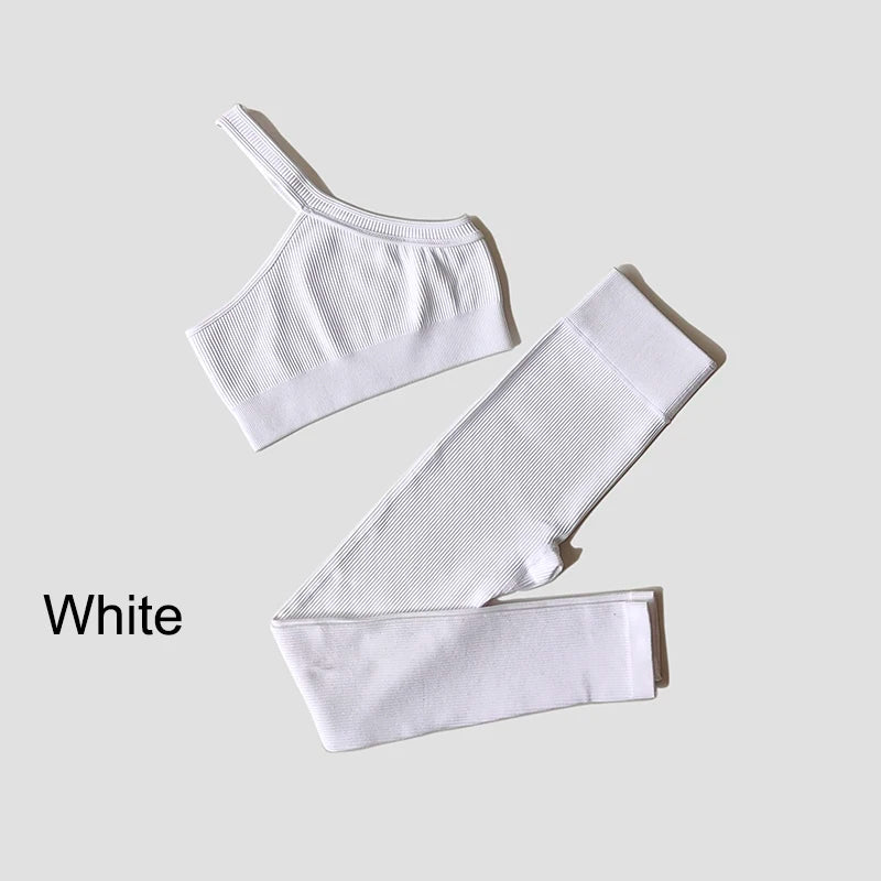 VYRENA Seamless Set — Sports Bra, Crop Top & Leggings