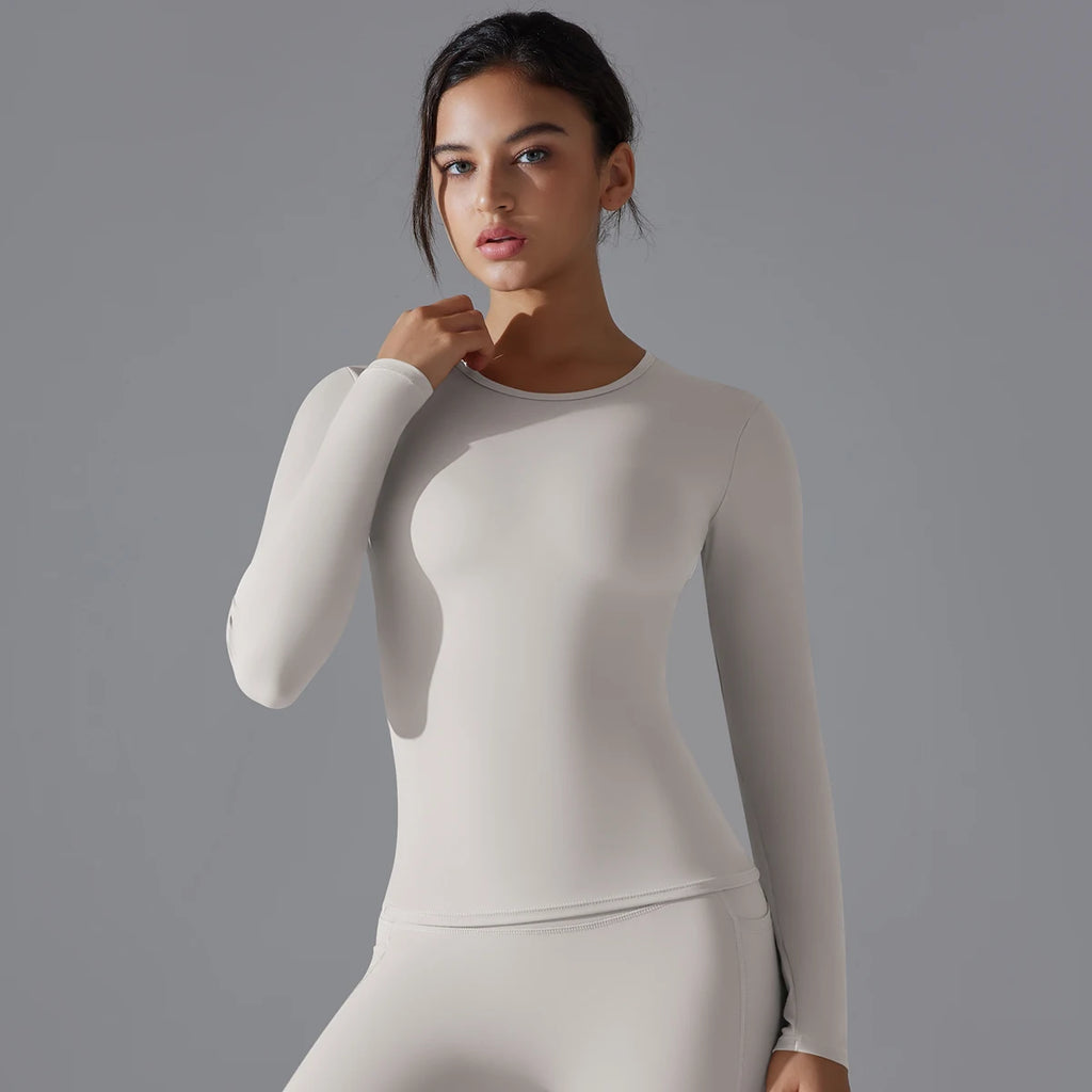 VYRENA Dry-Fit Long Sleeve Top — Women's Breathable Gym Shirt