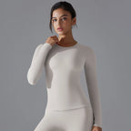 VYRENA Dry-Fit Long Sleeve Top — Women's Breathable Gym Shirt