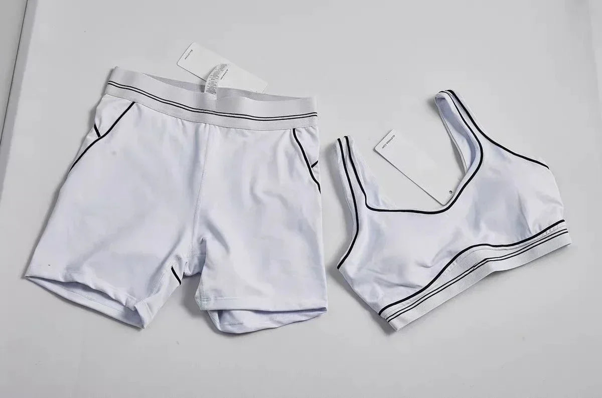 VYRENA Elite Tracksuit — High Elasticity Gym Bra & Running Shorts