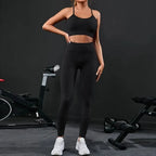 VYRENA Seamless Leggings Set — 2-Piece Women's Gym Tracksuit
