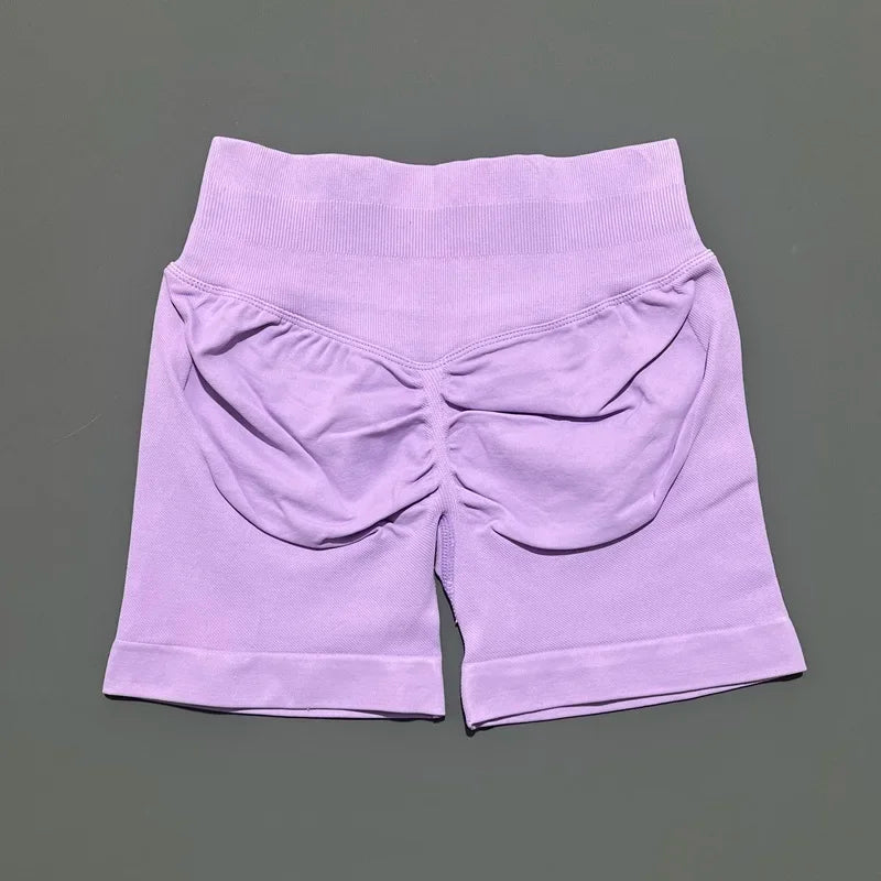 VYRENA Push-Up Shorts — High-Waist Butt Lift Gym Shorts