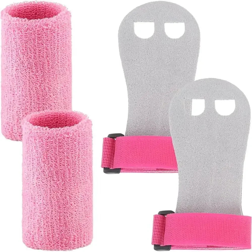 Gymnastics Grip Wristbands - Anti-Slip Palm Grips for Gym & Bar Work