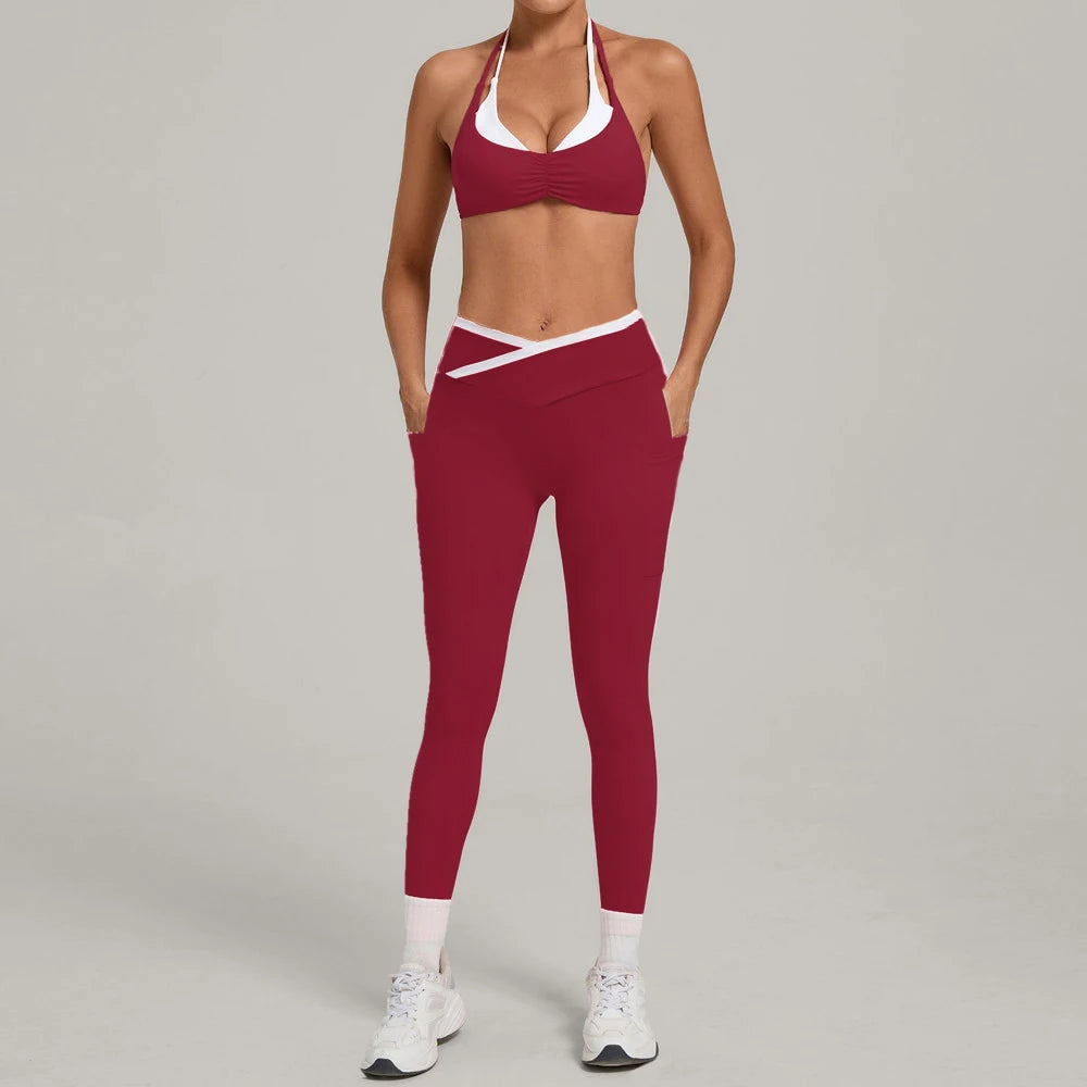 VYRENA Gym Tracksuit — 2-Piece Sports Bra & High-Waist Leggings