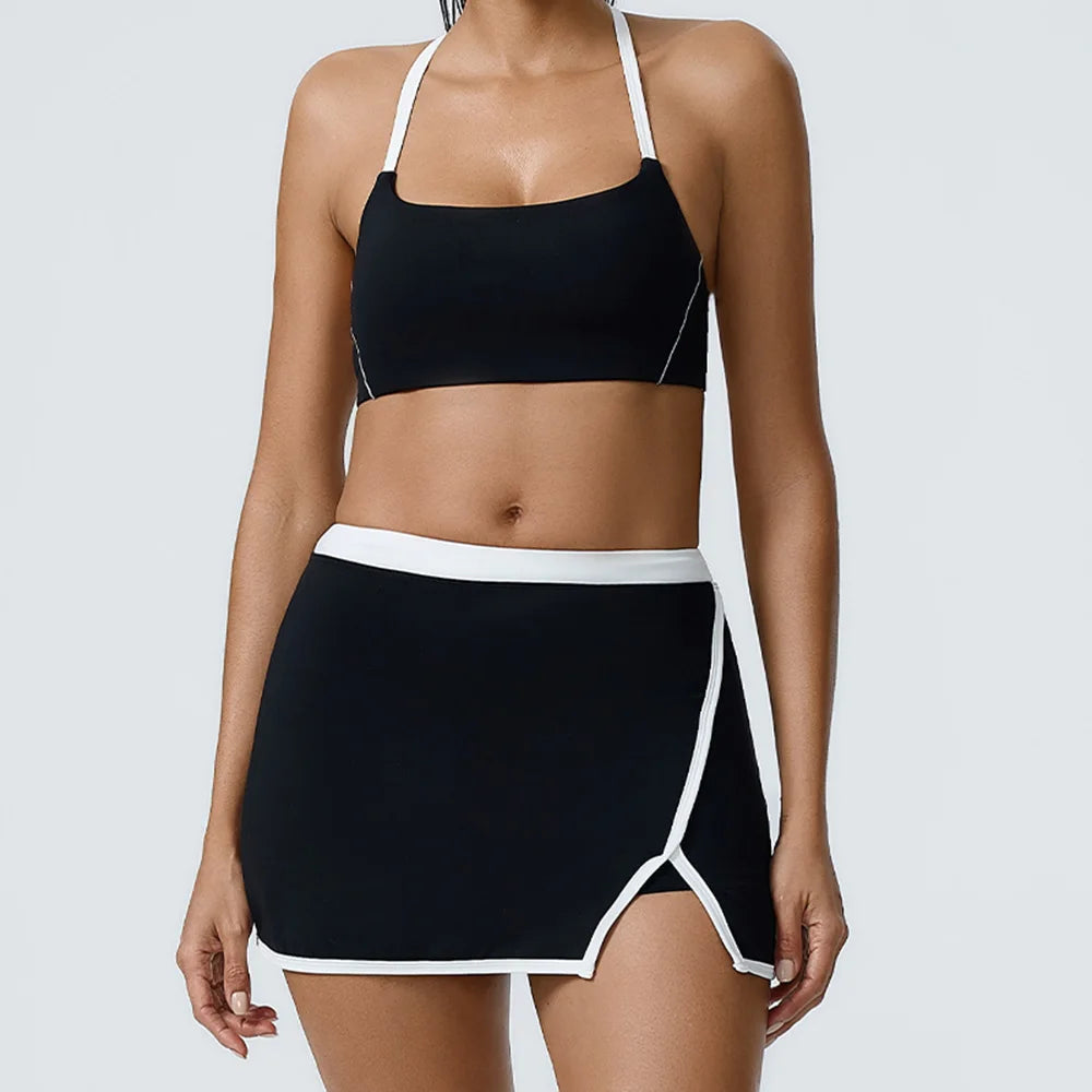 VYRENA 2-Piece Yoga Set — Sports Bra & High-Waist Shorts
