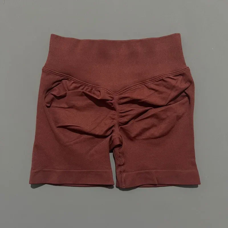 VYRENA Push-Up Shorts — High-Waist Butt Lift Gym Shorts