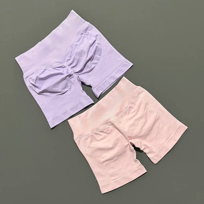 VYRENA Push-Up Shorts — High-Waist Butt Lift Gym Shorts