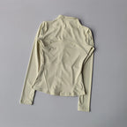 VYRENA Slim Zip Gym Jacket | Women's Long Sleeve Workout Cardigan