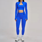 VYRENA Full-Sleeve Set — 3-Piece Long Sleeve Gym Outfit