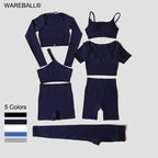 VYRENA Seamless Set — Sports Bra, Crop Top & Leggings