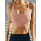 Women's Push-Up Yoga Bra - Seamless Breathable Gym Tank Top