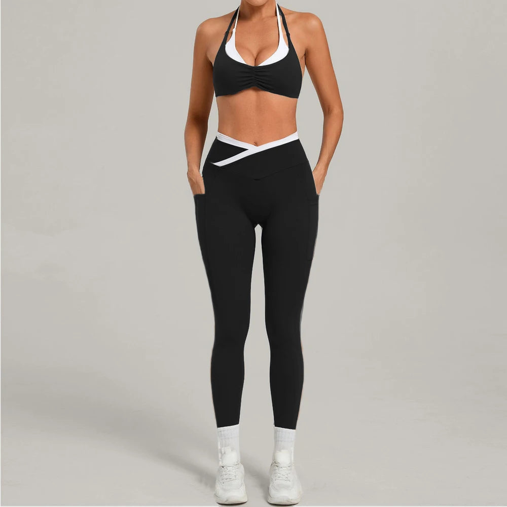 VYRENA Gym Tracksuit — 2-Piece Sports Bra & High-Waist Leggings