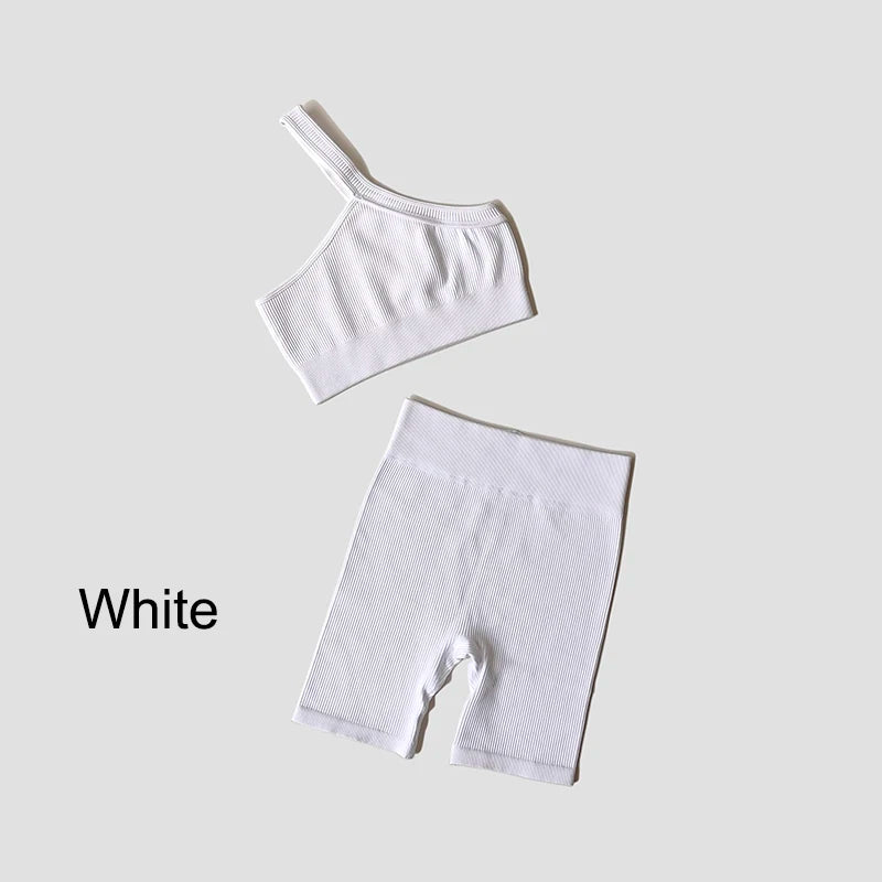 VYRENA Seamless Set — Sports Bra, Crop Top & Leggings