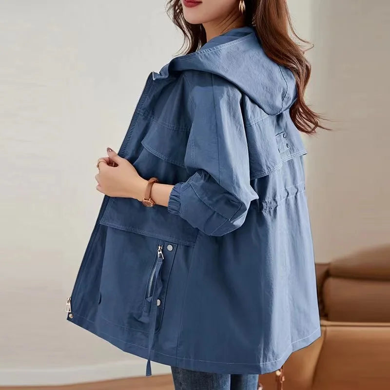 VYRENA Longline Overcoat | Women's Loose Trench Windbreaker
