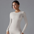 VYRENA Dry-Fit Long Sleeve Top — Women's Breathable Gym Shirt