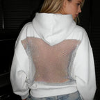 VYRENA Hollow Out Hoodie — Women's Backless Autumn Fashion Top