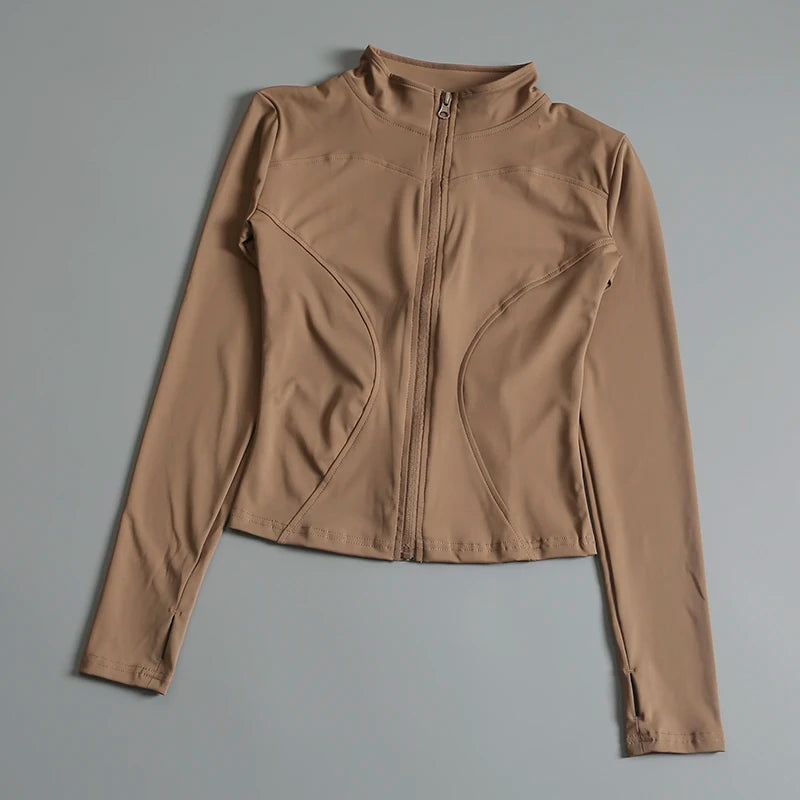 VYRENA Zip Sports Jacket | Women's Long Sleeve Gym Top