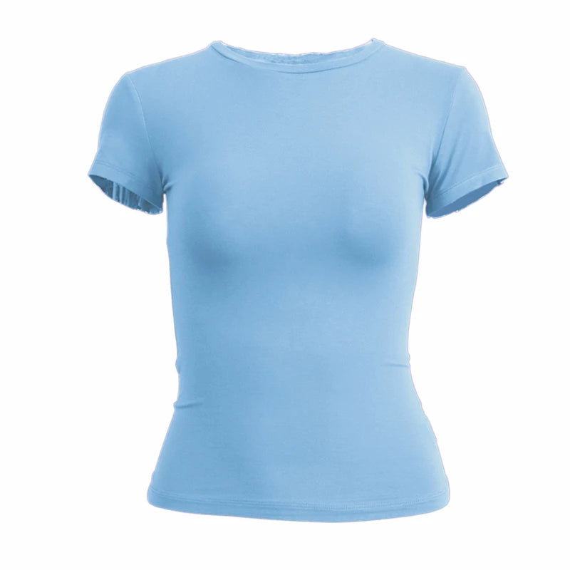 VYRENA Short Sleeve Gym T-Shirt — Women's Slim Fit Sports Top