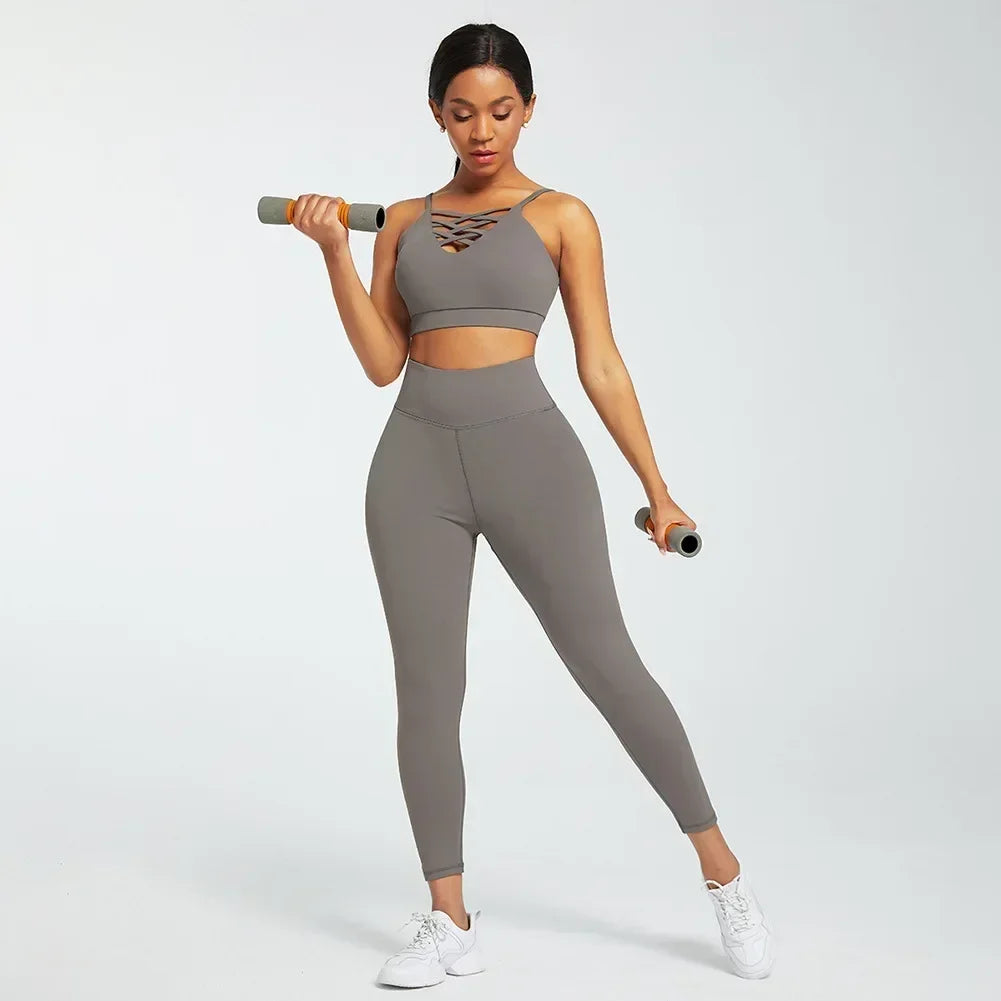 VYRENA Studio Hoodie Set — 3-Piece Women's Gym Tracksuit