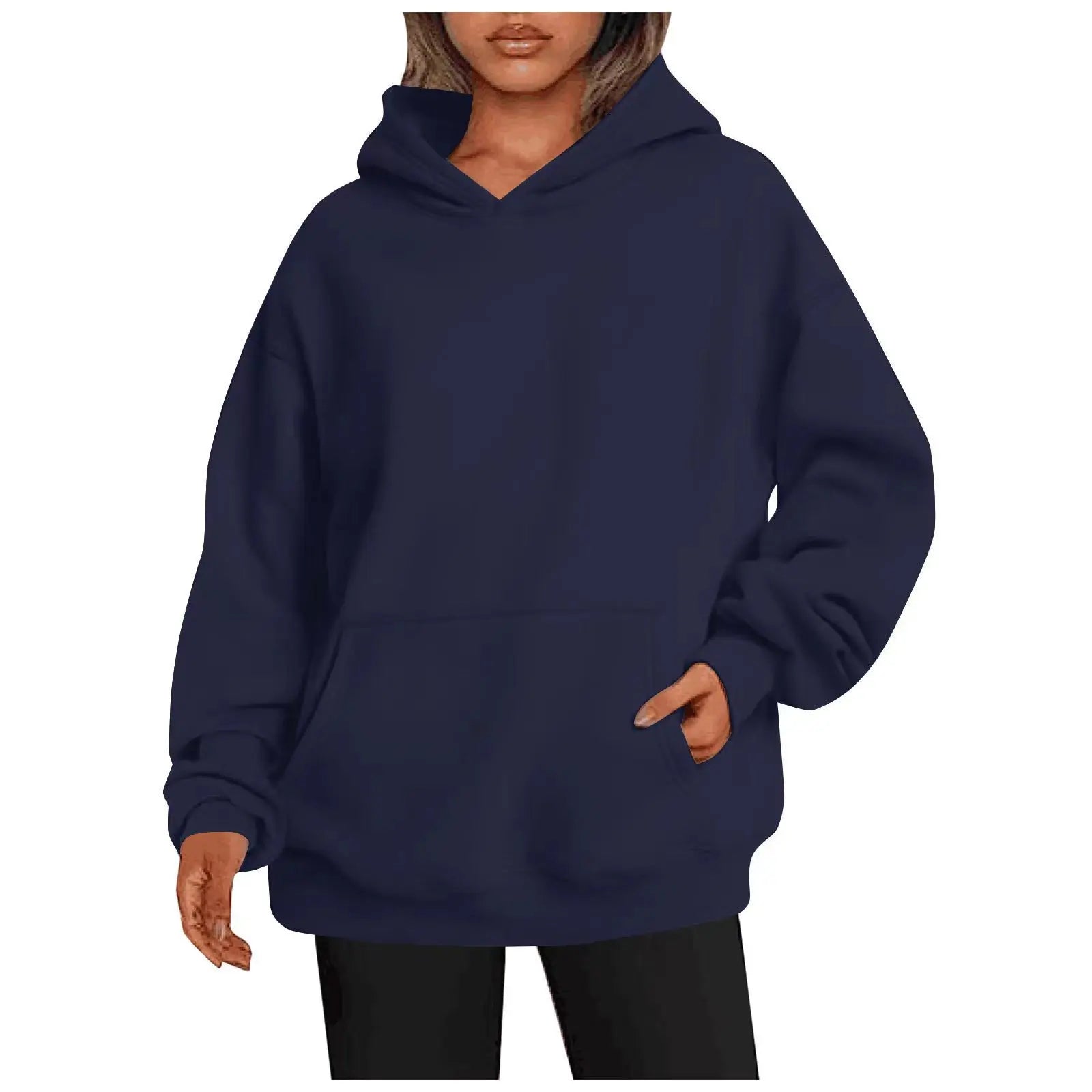VYRENA Fleece Oversized Hoodie | Women's Warm Pullover Sweatshirt